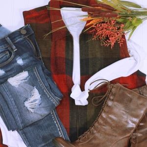Christopher and banks plaid vest
